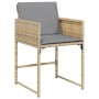 Garden dining set 17 pieces with beige synthetic rattan cushions by , Garden sets - Ref: Foro24-3278135, Price: 904,86 €, Dis...