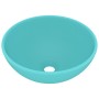 Lavabo de lujo redondo cerámica verde claro mate 32,5x14 cm de vidaXL, Lavabos - Ref: Foro24-146969, Precio: 51,21 €, Descuen...