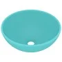 Matte light green round luxury ceramic washbasin 32.5x14 cm by vidaXL, Sinks - Ref: Foro24-146969, Price: 50,53 €, Discount: %