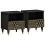 Bedside tables 2 units solid mango wood 40x33x46 cm by , Nightstands - Ref: Foro24-358327, Price: 79,62 €, Discount: %