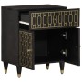 Mesita de noche madera maciza de mango 50x33x60 cm de , Mesitas de noche - Ref: Foro24-358331, Precio: 88,34 €, Descuento: %