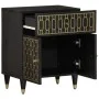 Mesita de noche madera maciza de mango 50x33x60 cm de , Mesitas de noche - Ref: Foro24-358331, Precio: 86,99 €, Descuento: %