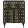 Mesita de noche madera maciza de mango 50x33x60 cm de , Mesitas de noche - Ref: Foro24-358331, Precio: 86,99 €, Descuento: %