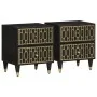 Bedside tables 2 units solid mango wood 40x33x46 cm by , Nightstands - Ref: Foro24-358319, Price: 122,73 €, Discount: %