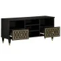 Mueble de TV madera maciza de mango 100x33x46 cm de , Almacenamiento para CD y DVD - Ref: Foro24-358338, Precio: 71,09 €, Des...