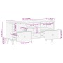 Massives TV-Möbel aus Mangoholz 100x33x46 cm von , CD- und DVD-Speicher - Ref: Foro24-358338, Preis: 71,09 €, Rabatt: %