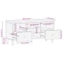 Mueble de TV madera maciza de mango 100x33x46 cm de , Almacenamiento para CD y DVD - Ref: Foro24-358338, Precio: 71,09 €, Des...