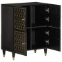 Armario auxiliar madera maciza de mango 60x33x75 cm de , Almacenamiento para CD y DVD - Ref: Foro24-358346, Precio: 113,80 €,...