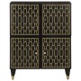 Armario auxiliar madera maciza de mango 60x33x75 cm de , Almacenamiento para CD y DVD - Ref: Foro24-358346, Precio: 113,80 €,...