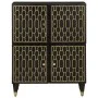 Solid mango wood auxiliary cabinet 60x33x75 cm by , CD and DVD storage - Ref: Foro24-358346, Price: 112,61 €, Discount: %