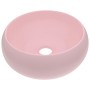 Luxuriöses rundes Waschbecken aus Keramik mattrosa 40x15 cm von vidaXL, Sinkt - Ref: Foro24-146999, Preis: 84,47 €, Rabatt: %