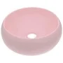 Luxury round matte pink ceramic sink 40x15 cm by vidaXL, Sinks - Ref: Foro24-146999, Price: 84,22 €, Discount: %