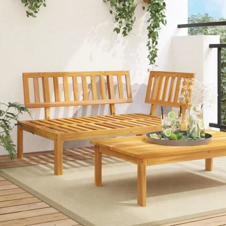 Sofá de esquina de palets para jardín madera maciza de acacia de , Sofás de exterior - Ref: Foro24-365844, Precio: 158,39 €, ...