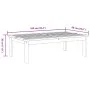 Solid acacia wood garden table 100x60x30 cm by , Outdoor sofas - Ref: Foro24-365846, Price: 76,85 €, Discount: %