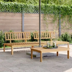 Sofás centrales palets de jardín 2 uds madera maciza de acacia de , Sofás de exterior - Ref: Foro24-365852, Precio: 221,30 €,...