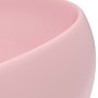 Luxury round matte pink ceramic sink 40x15 cm by vidaXL, Sinks - Ref: Foro24-146999, Price: 84,47 €, Discount: %
