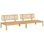 Sofás centrales palets de jardín 2 uds madera maciza de acacia de , Sofás de exterior - Ref: Foro24-365852, Precio: 221,13 €,...