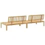 Sofás centrales palets de jardín 2 uds madera maciza de acacia de , Sofás de exterior - Ref: Foro24-365852, Precio: 221,13 €,...