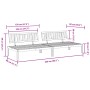 Central garden pallet sofas 2 units solid acacia wood by , Outdoor sofas - Ref: Foro24-365852, Price: 224,89 €, Discount: %