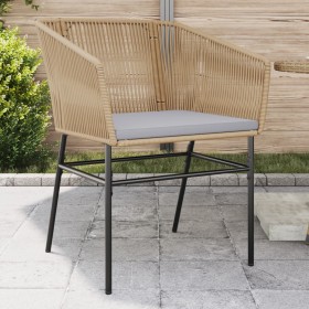 Gartensofas mit Kissen, 2 Stück, braunes Kunststoff-Rattan von , Gartenstühle - Ref: Foro24-369103, Preis: 138,40 €, Rabatt: %