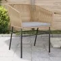 Garden armchairs with cushions 2 units synthetic brown rattan by , Garden chairs - Ref: Foro24-369103, Price: 157,09 €, Disco...