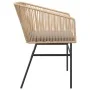Garden armchairs with cushions 2 units synthetic brown rattan by , Garden chairs - Ref: Foro24-369103, Price: 157,09 €, Disco...
