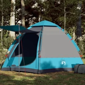Cabin tent for 4 people, quick opening, blue. by , tents - Ref: Foro24-4005336, Price: 103,93 €, Discount: %
