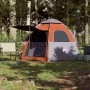4-person quick opening gray and orange cabin tent shop by , tents - Ref: Foro24-4005334, Price: 107,87 €, Discount: %