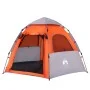 4-person quick opening gray and orange cabin tent shop by , tents - Ref: Foro24-4005334, Price: 107,87 €, Discount: %