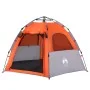 4-person quick opening gray and orange cabin tent shop by , tents - Ref: Foro24-4005334, Price: 107,87 €, Discount: %