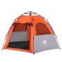 Tienda campaña cabaña 4 personas apertura rápida gris naranja de , Tiendas de campaña - Ref: Foro24-4005334, Precio: 93,74 €,...