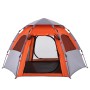Tienda campaña cabaña 4 personas apertura rápida gris naranja de , Tiendas de campaña - Ref: Foro24-4005334, Precio: 93,74 €,...