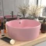 Luxury sink with matte pink ceramic overflow 36x13 cm by vidaXL, Sinks - Ref: Foro24-147032, Price: 76,31 €, Discount: %