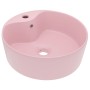 Luxury sink with matte pink ceramic overflow 36x13 cm by vidaXL, Sinks - Ref: Foro24-147032, Price: 77,68 €, Discount: %