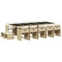 Set comedor de jardín con cojines 15 pzas ratán sintético beige de , Conjuntos de jardín - Ref: Foro24-3277941, Precio: 799,3...