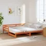 Sofá cama nido madera maciza de pino marrón cera 90x190 cm de , Camas y somieres - Ref: Foro24-847160, Precio: 136,21 €, Desc...