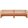 Sofá cama nido madera maciza de pino marrón cera 90x190 cm de , Camas y somieres - Ref: Foro24-847160, Precio: 136,21 €, Desc...