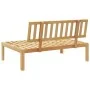 Central pallet sofa for garden made of solid acacia wood by , Outdoor sofas - Ref: Foro24-365850, Price: 128,20 €, Discount: %