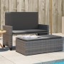Garden bench with gray synthetic rattan cushions and footrest by , garden benches - Ref: Foro24-368409, Price: 243,90 €, Disc...