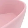 Luxury sink with matte pink ceramic overflow 36x13 cm by vidaXL, Sinks - Ref: Foro24-147032, Price: 76,31 €, Discount: %