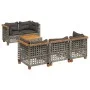 Gartenmöbel-Set 6-teilig mit grauen Polstern aus synthetischem Rattan von , Gartensets - Ref: Foro24-3261735, Preis: 509,45 €...