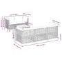 Gartenmöbel-Set 6-teilig mit grauen Polstern aus synthetischem Rattan von , Gartensets - Ref: Foro24-3261735, Preis: 509,45 €...