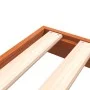 Solid pine wood bed frame in brown wax finish 90x190 cm by , Beds and slatted bases - Ref: Foro24-847157, Price: 57,45 €, Dis...