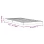 Solid pine wood bed frame in brown wax finish 90x190 cm by , Beds and slatted bases - Ref: Foro24-847157, Price: 57,45 €, Dis...