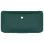 Luxury rectangular dark green matte ceramic sink 71x38cm by vidaXL, Sinks - Ref: Foro24-146959, Price: 122,68 €, Discount: %