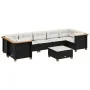Garden sofa set with 8 pieces of black synthetic rattan and cushions. by , Garden sets - Ref: Foro24-3261761, Price: 588,29 €...