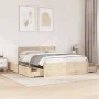 Estructura de cama con cajones madera maciza de pino 150x200cm de , Camas y somieres - Ref: Foro24-3282345, Precio: 275,60 €,...
