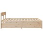 Solid pine wood bed frame with drawers 150x200cm by , Beds and slatted bases - Ref: Foro24-3282345, Price: 279,53 €, Discount: %