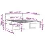 Solid pine wood bed frame with drawers 120x200 cm by , Beds and slatted bases - Ref: Foro24-3282351, Price: 261,86 €, Discoun...