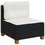 Garden sofa set with 8 pieces of black synthetic rattan and cushions. by , Garden sets - Ref: Foro24-3261899, Price: 661,60 €...